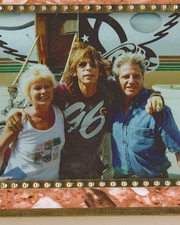 Me and Steven Tyler after a concert 2001