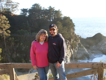 Me and son Marcus near Big Sur- Jan 2009