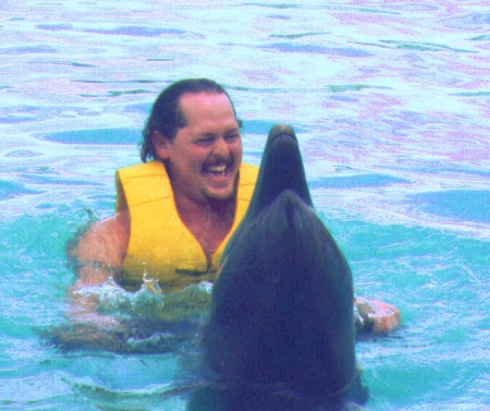 Swimming with the dolphins