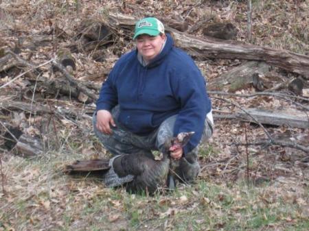 allison and her turkey that she got