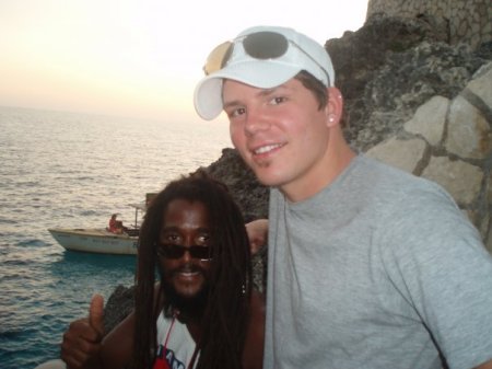 Chris with Jamaican