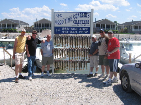 annual lake erie fishing trip  2008