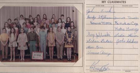 Mrs. Taylor's 6th Grade Class 1970 Row 3 & 4