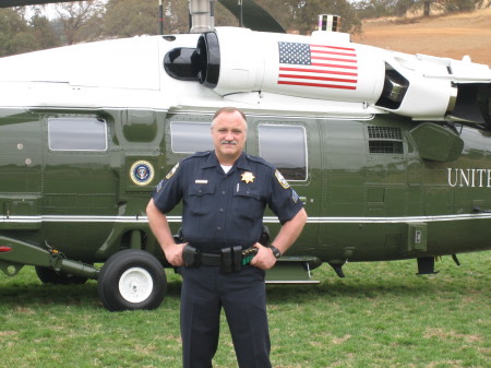 Erv - in front of Airforce One Helicopter