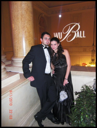 My son Adam at WU ball Vienna