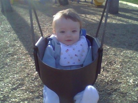 Mickenzy in a swing