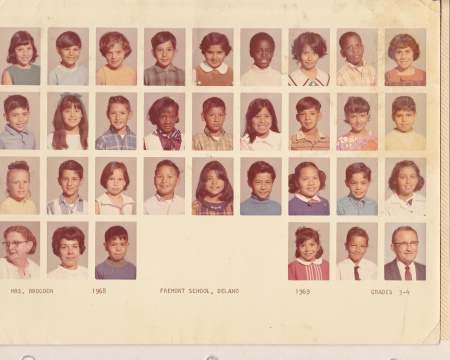 Fremont School Mrs Brogdon&#39;s Class 1968-1969