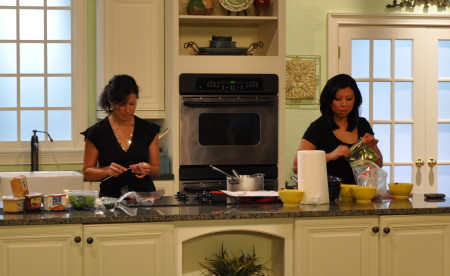 Prepping for NBC cooking segment Sept 09