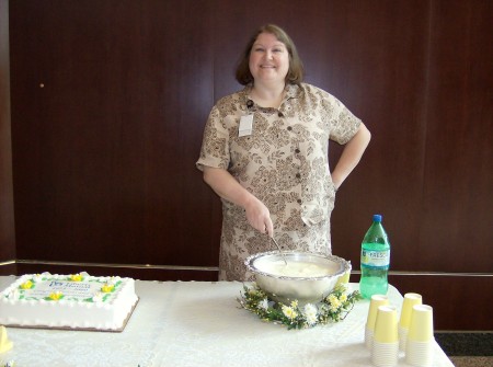 Me at Janet's retirement party March 2009.