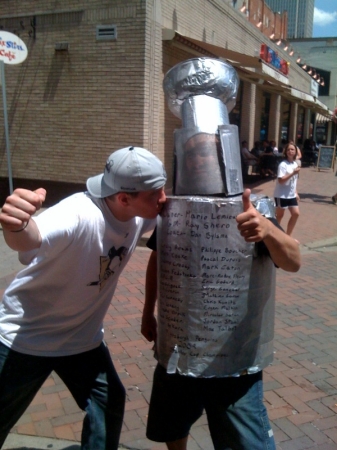 my son Matt & "Lord Stanley"