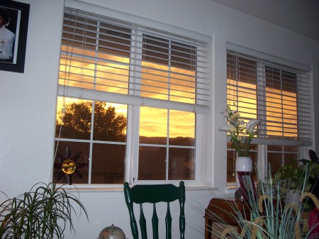 Sunset in our Livingroom