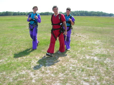 Randy, Rick Jr, Ricky III landing safely