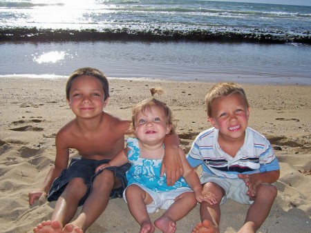 My kids in Maui