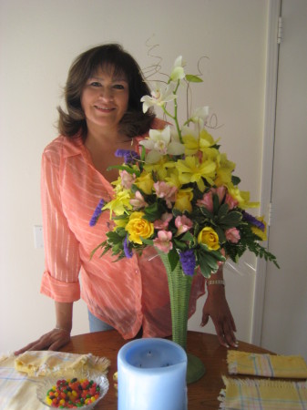 Mom and Flowers
