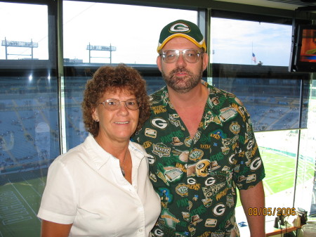 Sky Box at Lambeau Field 2006.