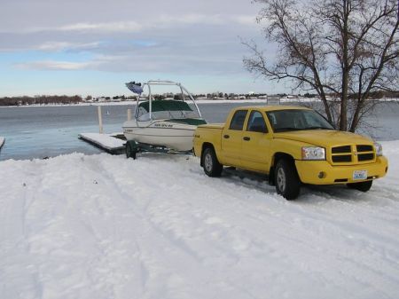 Wakeboarding in December 2009