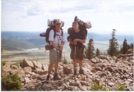 Philmont Tooth of Time Ridge with son Tyler