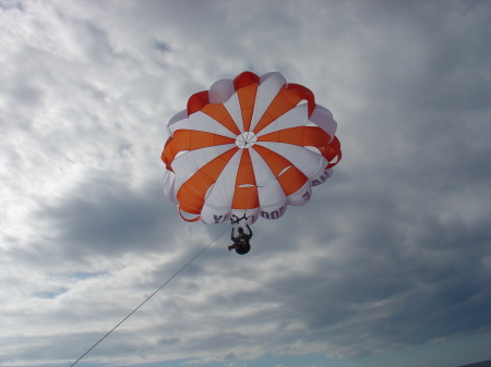 Parasailing in the Bahamas