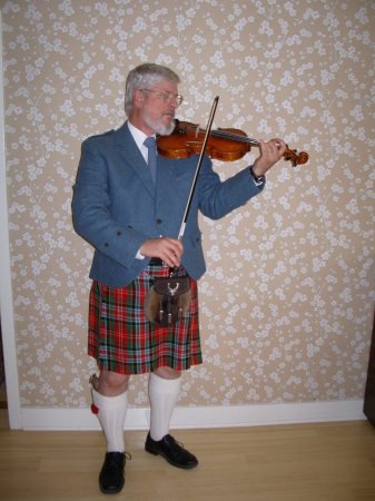Also time to practice Scottish fiddle music