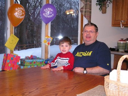 Ryan's 3rd Birthday with his Paw Paw