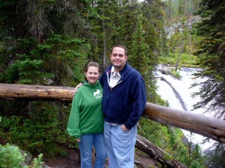 Brad and Jus in Yellowstone.