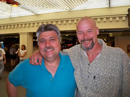 Wayne and I, Fremont St, Vegas '09