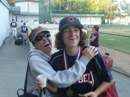 Zac and I - Pony Baseball Regional Tournament