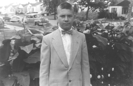 In Sunday suit Oct 1953