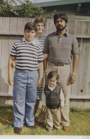 My family in 1986