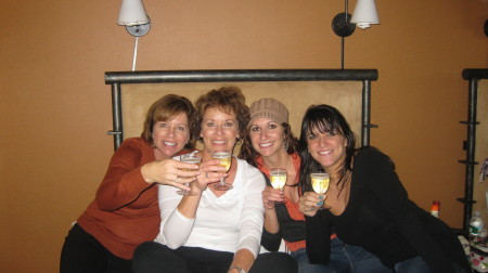 My sister Beverlee, me, and the girls