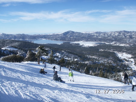 snow boarding at sierra summit