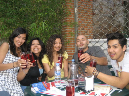 Salsamanca, Spain...Having sangria