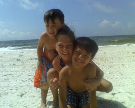 my kids at orange beach,alabama