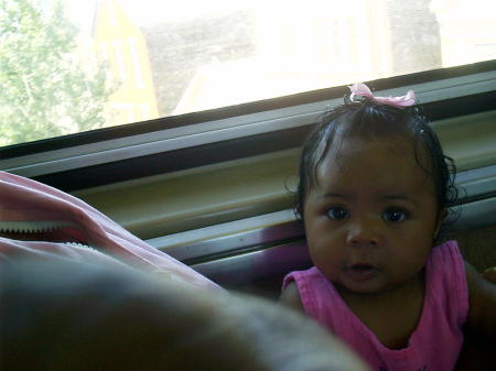 Melvina on the way to visit her cousins!