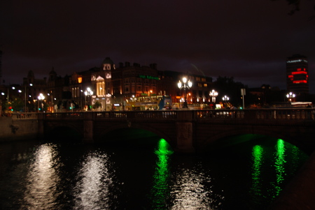 Dublin Ireland at night