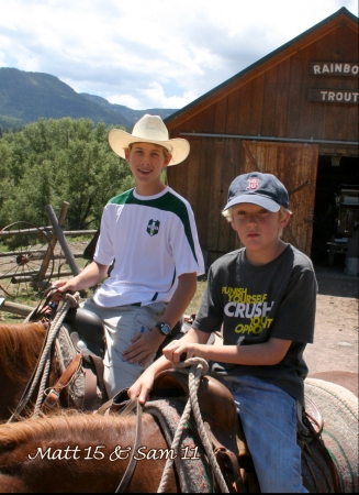 My son Matt with my nephew Sam