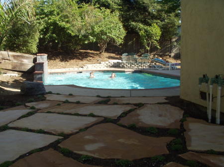 Alex & Natalie cooling off at home