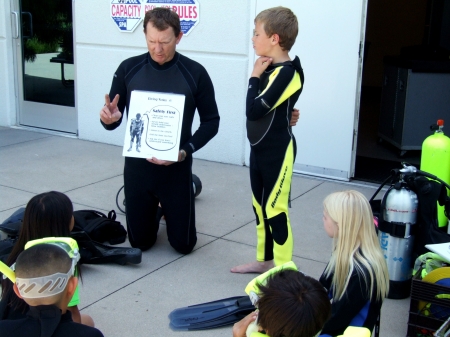 Teaching Kids about scuba diving