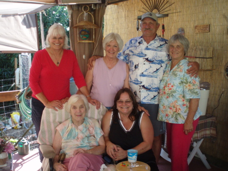 My sibs & I & Mom at her 90th birthday (2009)