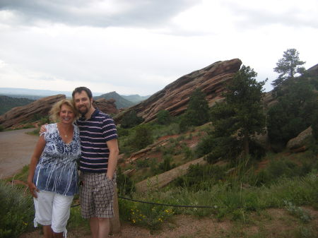 Matt and I at the Red Rocks, Morrison, CO