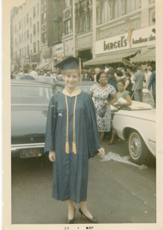 Graduation outside of Park Plaza Theater