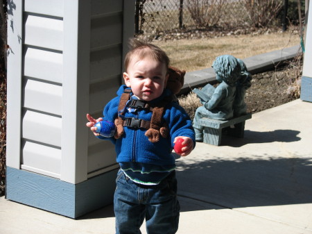 Grandson #3 - Evan age 14 months Easter 09