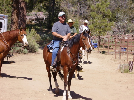 Mike on Oddie (Horse Camping) 2006