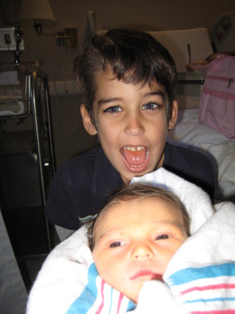Gavin with little sister, Brooke Avari