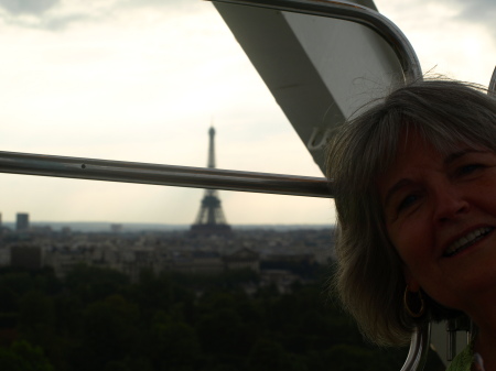 On the ferris wheel in the Tuileries in Paris