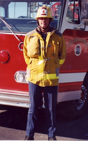 Playing a Firefighter on a movie set