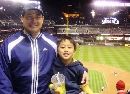 Jalen (9) and I at Safeco Field