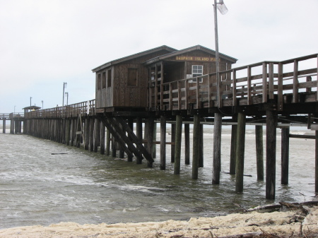 Fishing pier at Dauphin Island