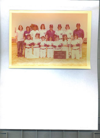 Carsom little league 1974 team photo