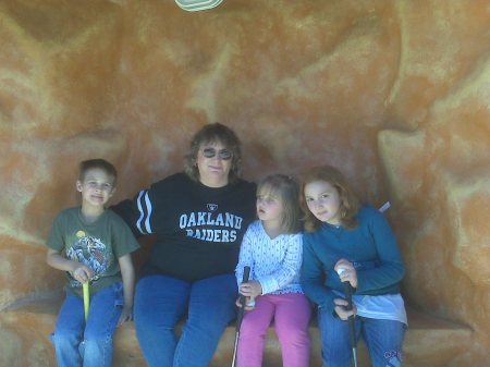 My sister Judy with h my grandkids